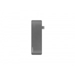 Сетевой USB адаптер/концентратор 5 в 1 Rombica Type-C M2, серый, фото 1
