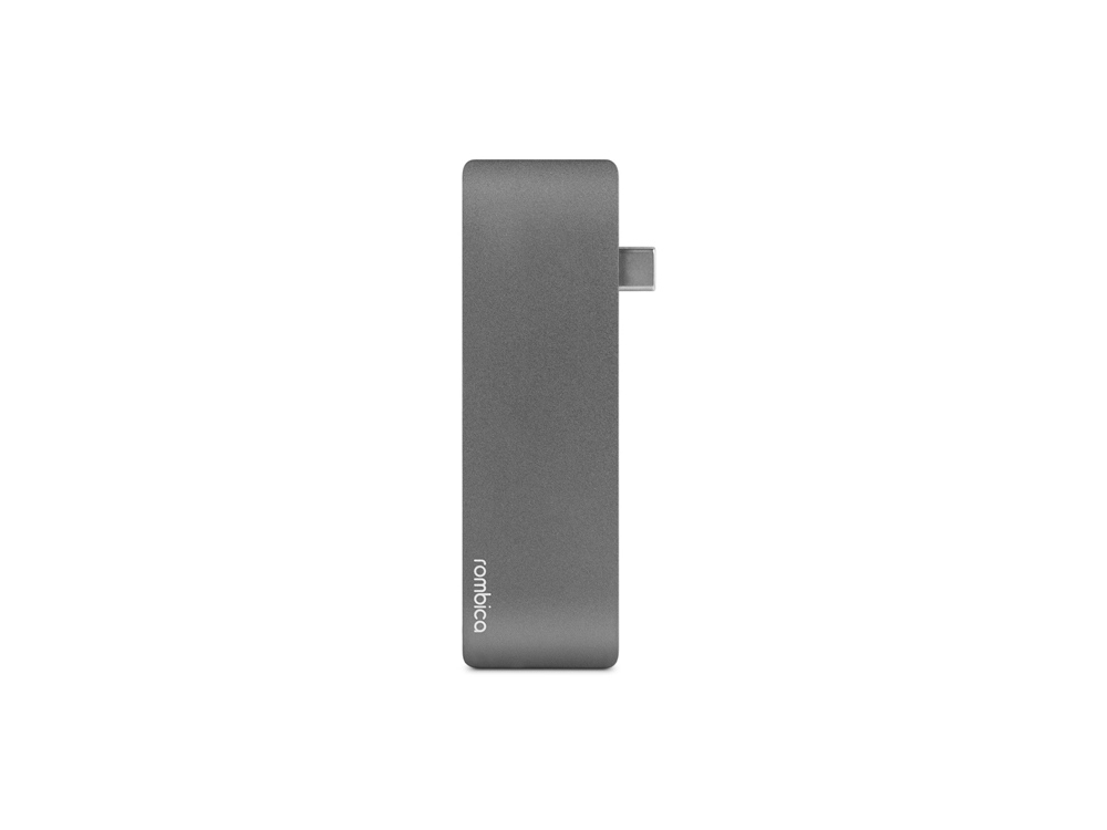 Сетевой USB адаптер/концентратор 5 в 1 Rombica Type-C M2, серый - купить оптом