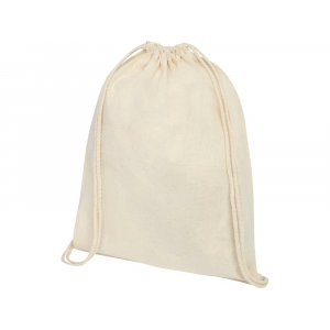 Рюкзак со шнурком Oregon хлопка плотностью 140 г/м2, natural, натуральный - купить оптом