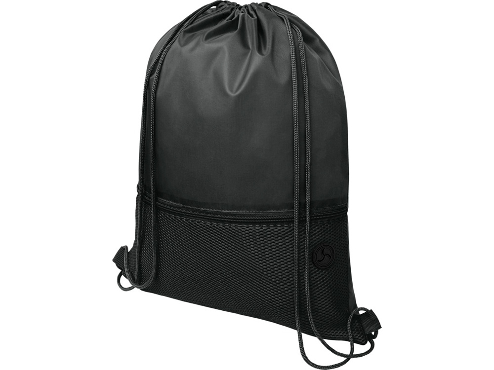 Сетчастый рюкзак со шнурком Oriole, черный - купить оптом