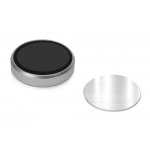 Магнитный держатель для телефона Magpin mini, черный/стальной, серебристый