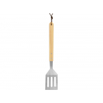 Лопатка для барбекю с деревянной ручкой BBQ, серебристый/натуральный, фото 1