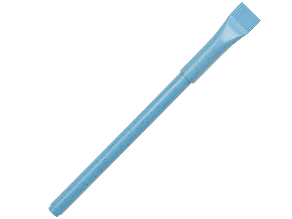 Ручка шариковая из пшеницы и пластика Plant, синий - купить оптом