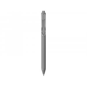 Ручка пластиковая шариковая Clip, софт-тач, серый - купить оптом