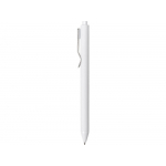 Ручка пластиковая шариковая Clip, софт-тач, белый, фото 2