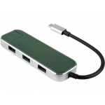 Хаб USB Rombica Type-C Chronos Green, зеленый
