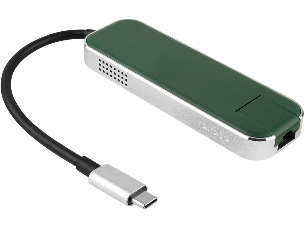Хаб USB Rombica Type-C Chronos Green, зеленый - купить оптом