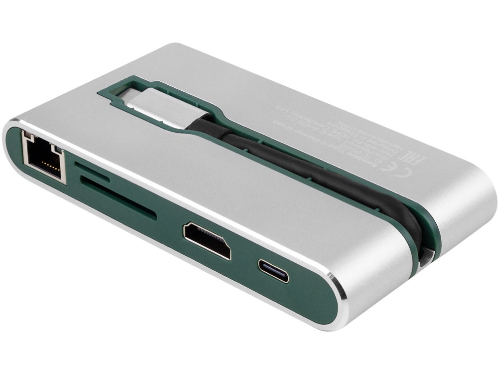 Хаб USB Rombica Type-C Hermes Green, зеленый - купить оптом