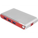 Хаб USB Rombica Type-C Hermes Red, красный