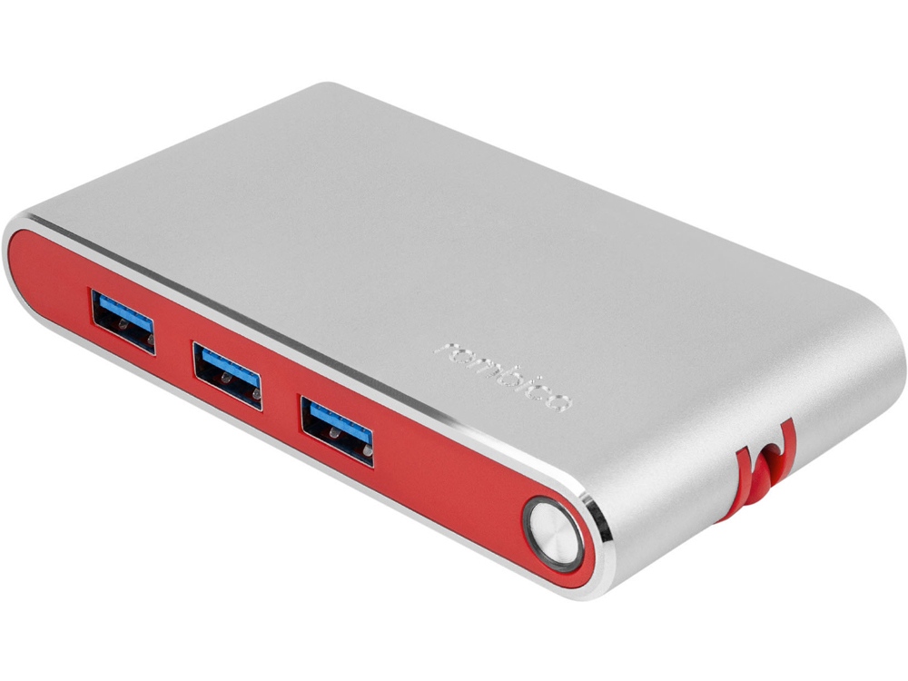 Хаб USB Rombica Type-C Hermes Red, красный - купить оптом