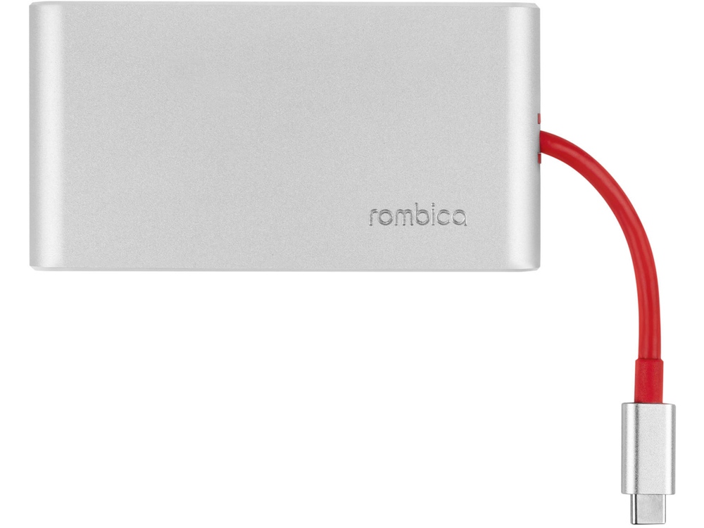 Хаб USB Rombica Type-C Hermes Red, красный - купить оптом