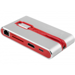 Хаб USB Rombica Type-C Hermes Red, красный, фото 2