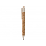 Ручка из пробки и переработанной пшеницы шариковая Mira, пробка/бежевый, фото 2