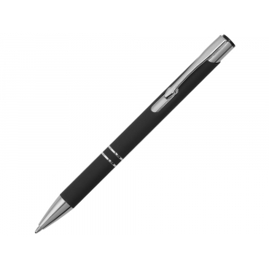Ручка металлическая шариковая Legend Gum софт-тач, черный - купить оптом