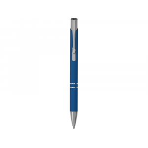 Ручка металлическая шариковая Legend Gum софт-тач, синий - купить оптом