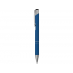 Ручка металлическая шариковая Legend Gum софт-тач, синий, фото 2
