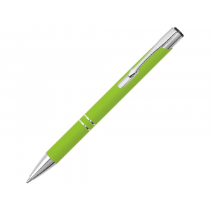 Ручка металлическая шариковая Legend Gum софт-тач, зеленое яблоко - купить оптом