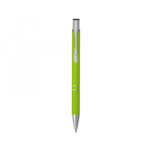 Ручка металлическая шариковая Legend Gum софт-тач, зеленое яблоко - купить оптом