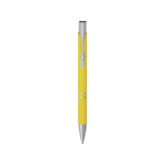 Ручка металлическая шариковая Legend Gum софт-тач, желтый, фото 1