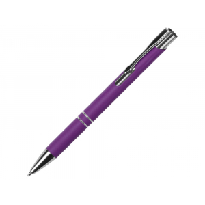 Ручка металлическая шариковая Legend Gum софт-тач, фиолетовый - купить оптом
