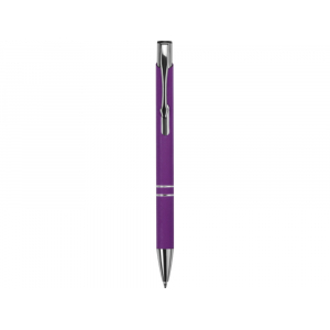 Ручка металлическая шариковая Legend Gum софт-тач, фиолетовый - купить оптом