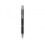 Ручка металлическая шариковая Legend Mirror Gum софт-тач с цветным слоем, черный / синий, фото 3