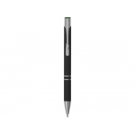 Ручка металлическая шариковая Legend Mirror Gum софт-тач с цветным слоем, черный / зеленый, фото 3