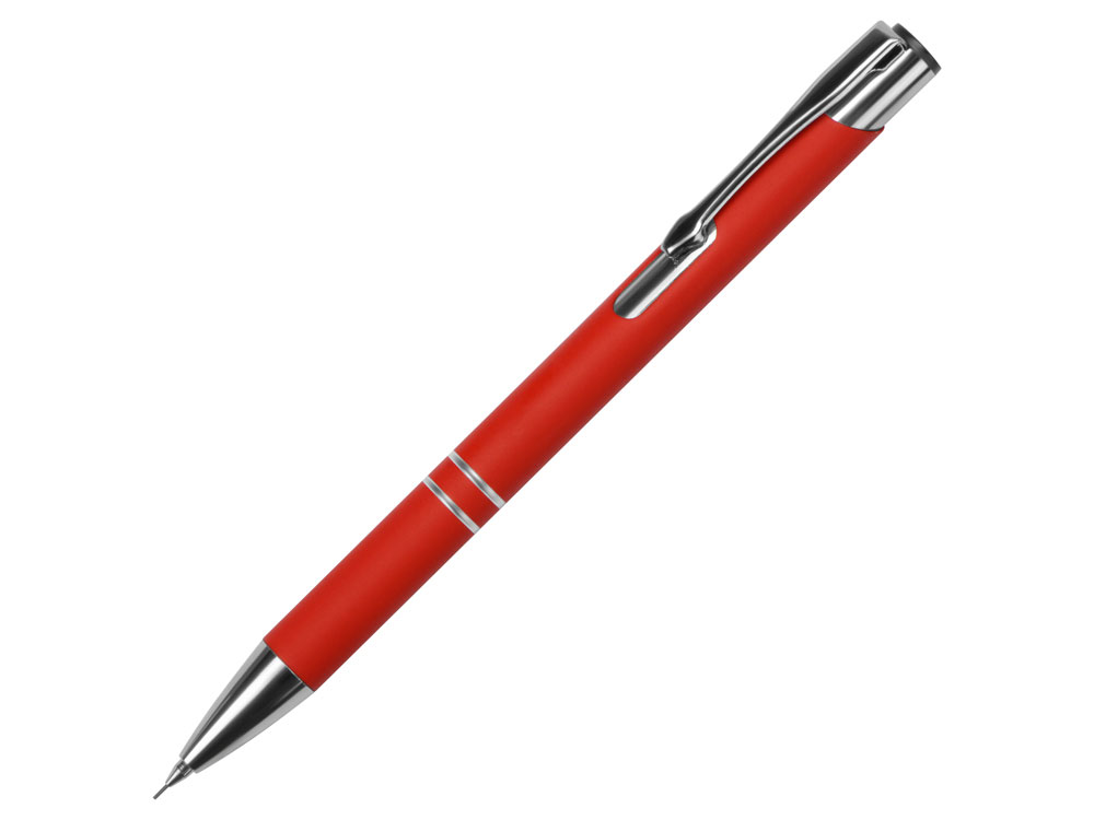 Механический карандаш Legend Pencil софт-тач 0.5 мм, красный - купить оптом