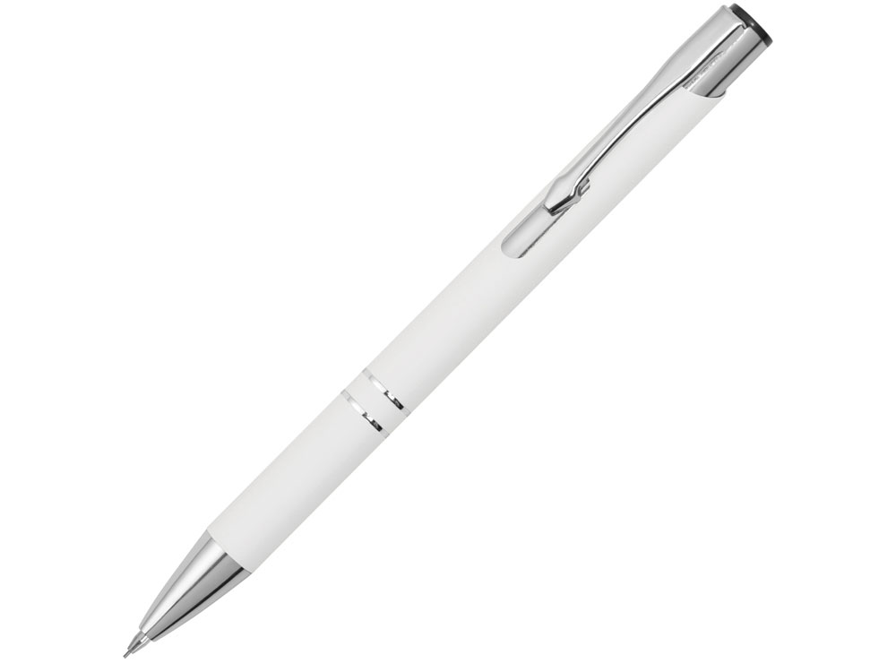 Механический карандаш Legend Pencil софт-тач 0.5 мм, белый - купить оптом