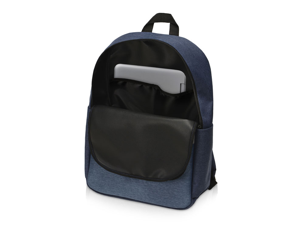 Рюкзак Merit со светоотражающей полосой и отделением для ноутбука 15.6'', синий/светло-синий - купить оптом