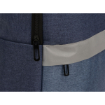 Рюкзак Merit со светоотражающей полосой и отделением для ноутбука 15.6'', синий/светло-синий, фото 4