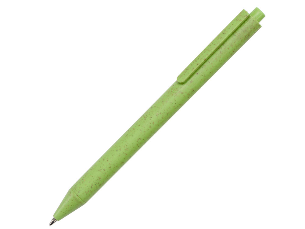 Ручка шариковая Pianta из пшеничной соломы, зеленый - купить оптом