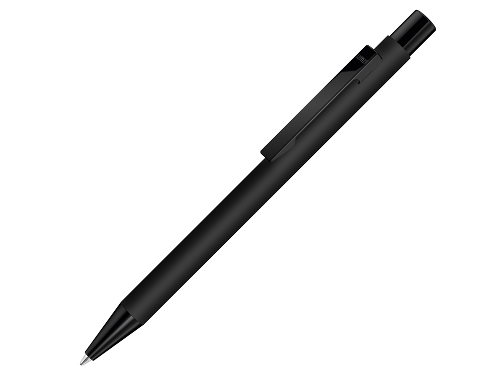 Ручка шариковая металлическая Straight M Gum, черный - купить оптом
