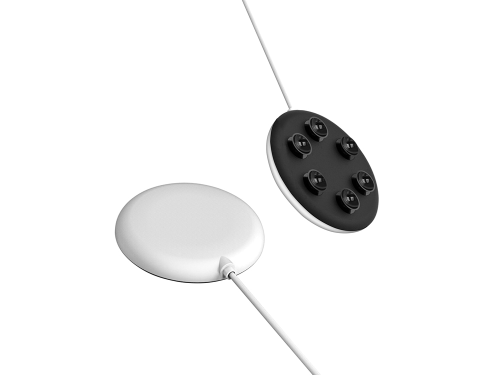 Беспроводное зарядное устройство Rombica NEO Spider Quick, белый/черный - купить оптом