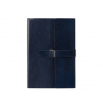 Бизнес-блокнот А5 с клапаном Fabrizio, 80 листов, темно-синий, фото 3