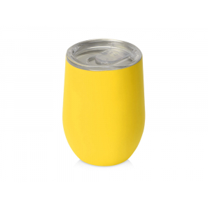 Термокружка Sense Gum soft-touch, 370мл, желтый - купить оптом