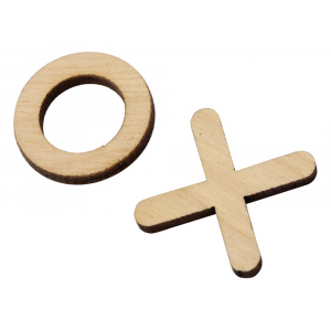 Деревянная игра Крестики нолики (сувениры повседневные), натуральный - купить оптом