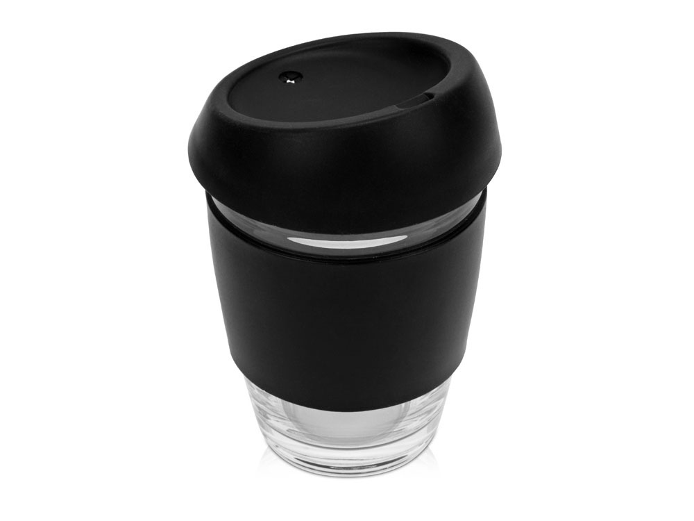 Подарочный набор с кофе, кружкой и френч-прессом Бодрое утро, черный, френч-пресс- прозрачный/черный, стеклянный стакан- прозрачный/черный, упаковка кофе- крафт, бумажный наполнитель- серый - купить оптом