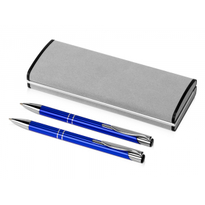 Набор Dublin: ручка шариковая, карандаш механический, ярко-синий в бархатном футляре - купить оптом