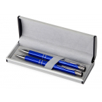 Набор Dublin: ручка шариковая, карандаш механический, ярко-синий в бархатном футляре, фото 1