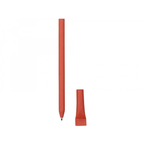 Ручка картонная с колпачком Recycled, красный (Р) - купить оптом