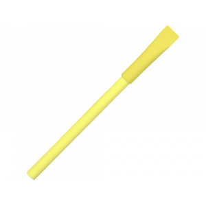 Ручка картонная с колпачком Recycled, желтый (Р) - купить оптом