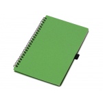 Блокнот А5 Toledo M, зеленый + ручка шариковая Pianta из пшеничной соломы, зеленый, фото 1