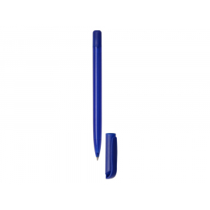 Ручка шариковая пластиковая Delta из переработанных контейнеров, синяя, синий - купить оптом