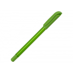 Ручка шариковая пластиковая Delta из переработанных контейнеров, зеленая, зеленый