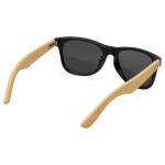 Солнцезащитные очки Rockwood с бамбуковыми дужками в сером футляре, черный, фото 1