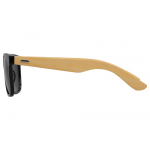 Солнцезащитные очки Rockwood с бамбуковыми дужками в сером футляре, черный, фото 4