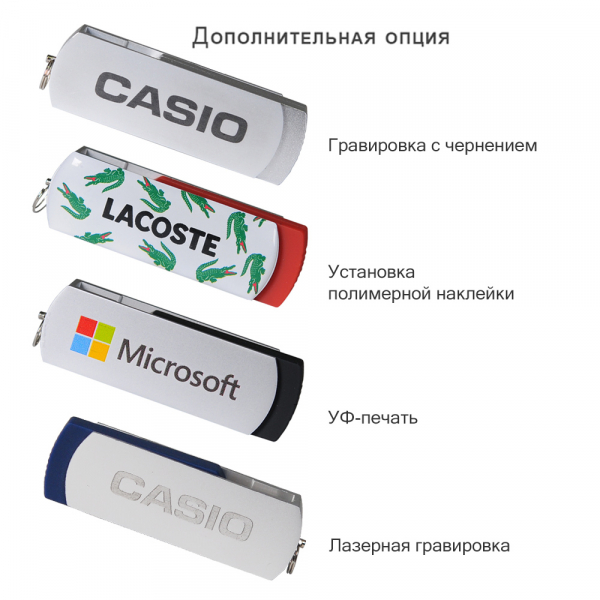 Флешка Elegante 16 Gb, красная - купить оптом