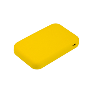 Внешний аккумулятор с беспроводной зарядкой Ultima Wireless Magnetic Lemoni 5000 mAh, желтый - купить оптом