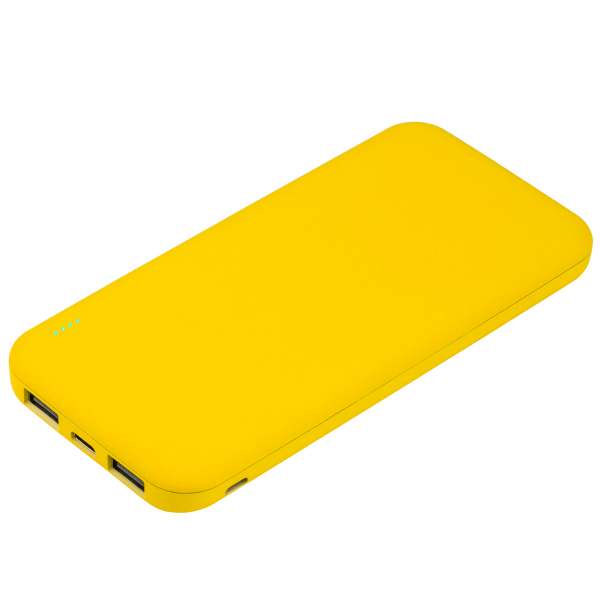 Внешний аккумулятор с подсветкой Luce Lemoni 10000 mAh, желтый - купить оптом